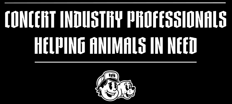 Concert industry professionals helping animals in need